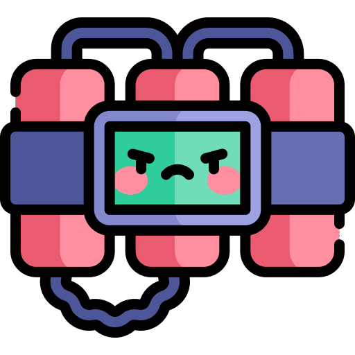 Bomb bomb explosive detonation icon