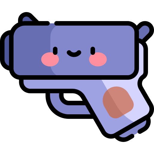 Gun pistol firearm security icon