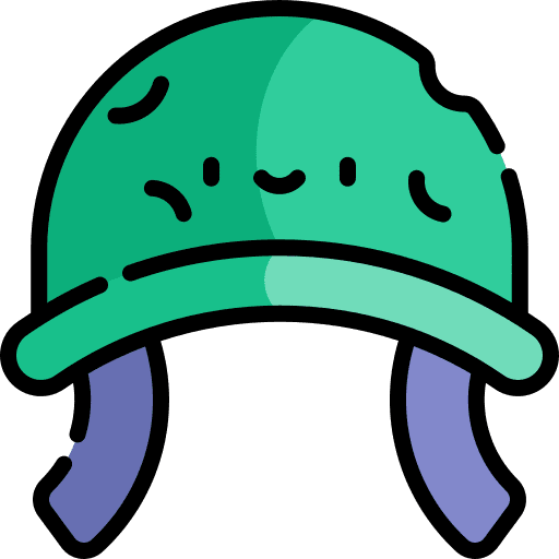 Helmet soldier protection military icon