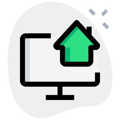 Computer home smart electronics icon