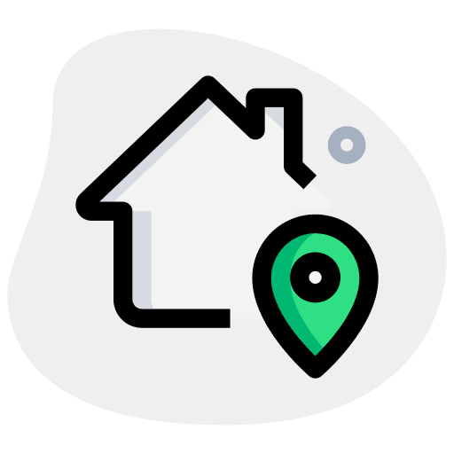 Location maps and location smart home icon