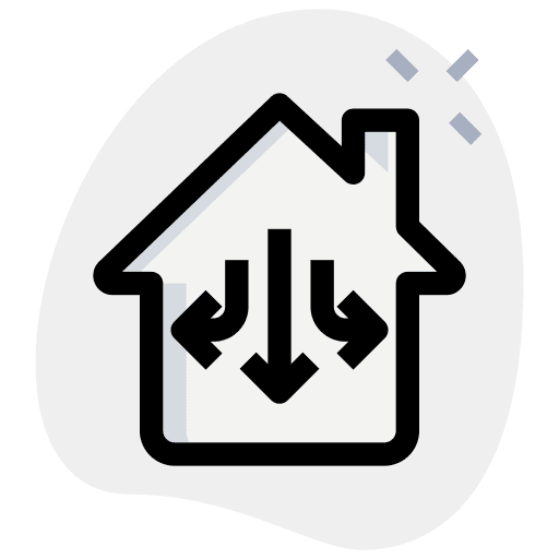 Circulation house internet of things devices icon