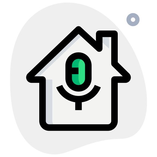 Microphone home electronic device devices icon