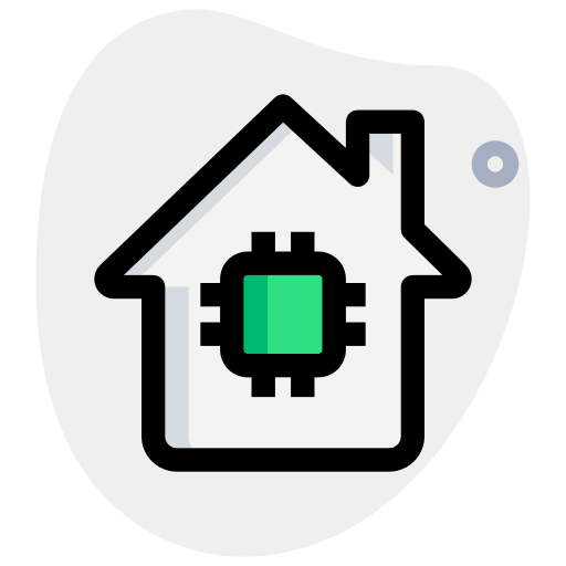 Microprocessor technology smart devices icon