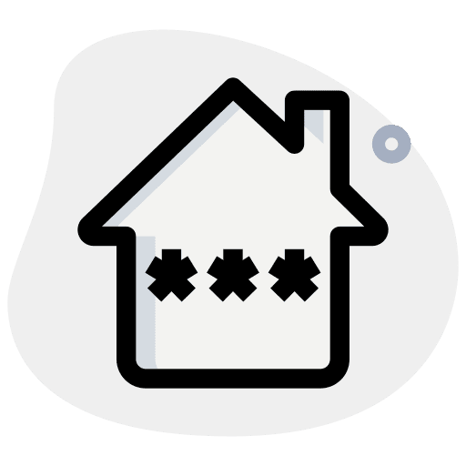 Password house electronic device technology icon