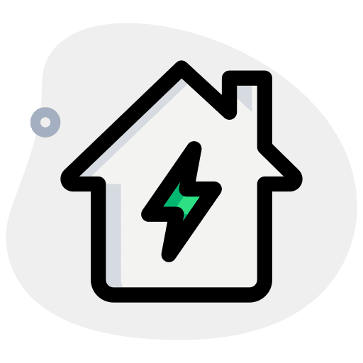 Power source devices internet of things house icon