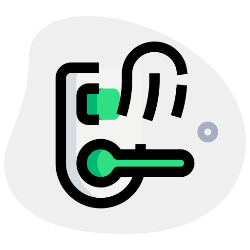 Biometric recognition fingerprint smart internet of things icon