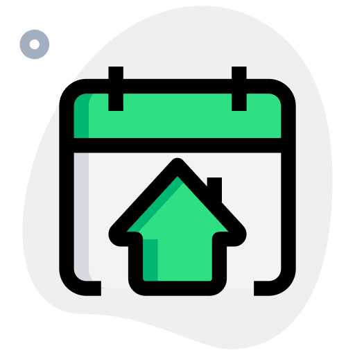 Calendar schedule smart home house icon