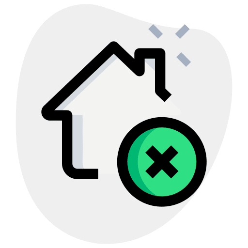 Cancel smart home smart delete icon