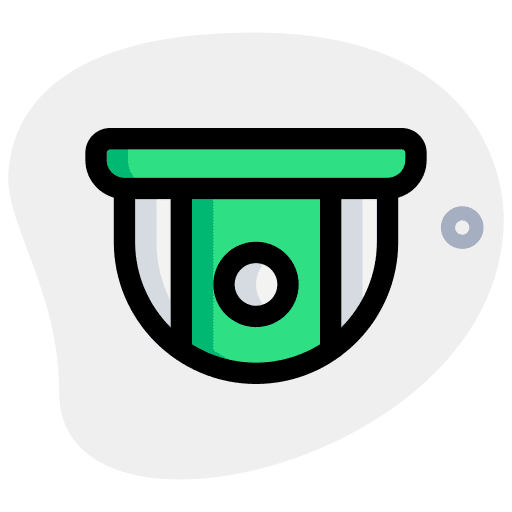 Dome shape secure cctv dome shape icon