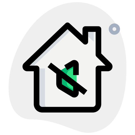Mute mute digital home icon