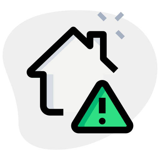 Alert digital smart home icon