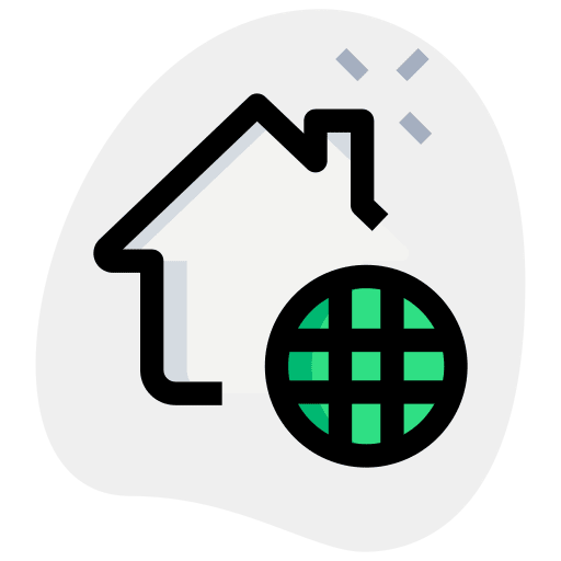 Web development house digital internet of things icon