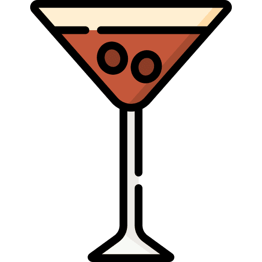 Expresso martini beverage alcoholic drink cocktail icon