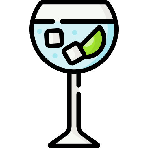 Gin tonic party cocktail beverage icon