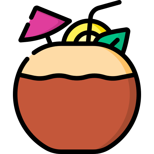 Coconut coconut cocktail party icon