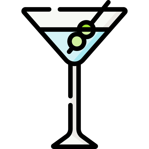 Martini alcoholic drink party beverage icon