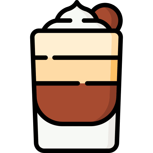 White russian party beverage cocktail icon