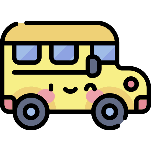 School bus public transport vehicle school bus icon