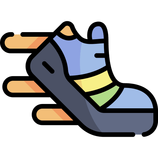 Running running sports and competition sport shoes icon