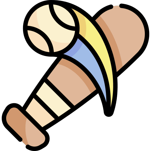 Baseball baseball sports and competition bat icon