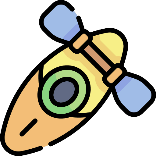Kayak canoe sport boat icon