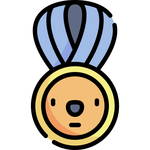 Medal sports and competition education champion icon