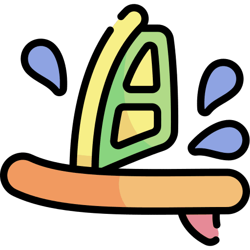 Windsurf water sport windsurf transportation icon