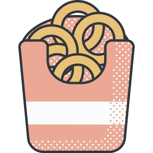 Onion rings onion rings fried snack icon