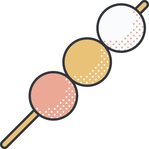 Dango food and restaurant dango japan icon