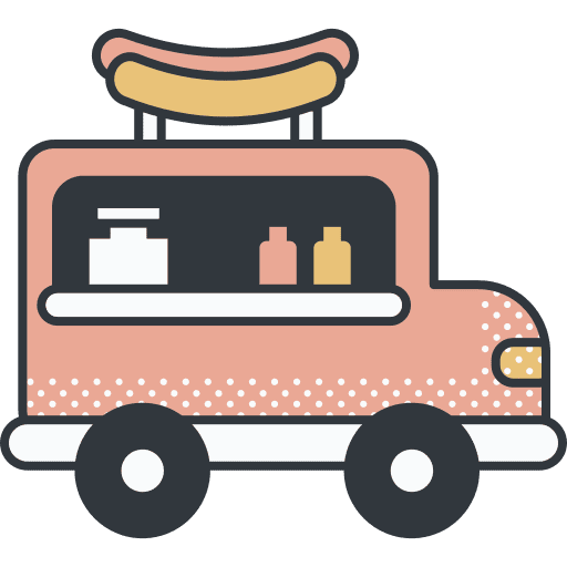 Food truck transportation trucking food truck icon