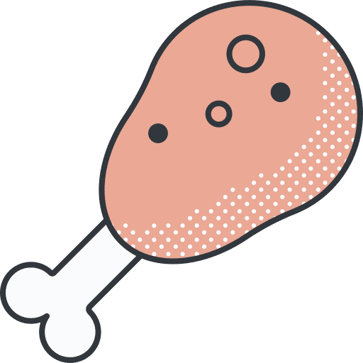 Fried chicken restaurant fried chicken chicken leg icon