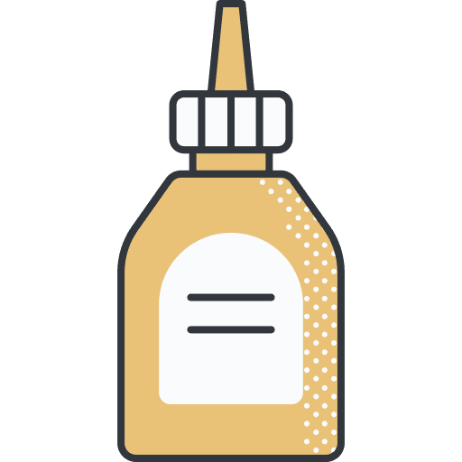 Mustard food and restaurant sauce bottle icon