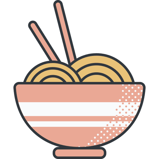 Noodles chopsticks noodles chinese food icon