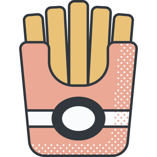 French fries food fries restaurant icon