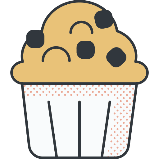 Muffin muffin cupcake bakery icon