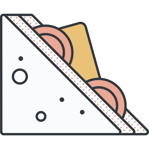Sandwich lunch snack meal icon