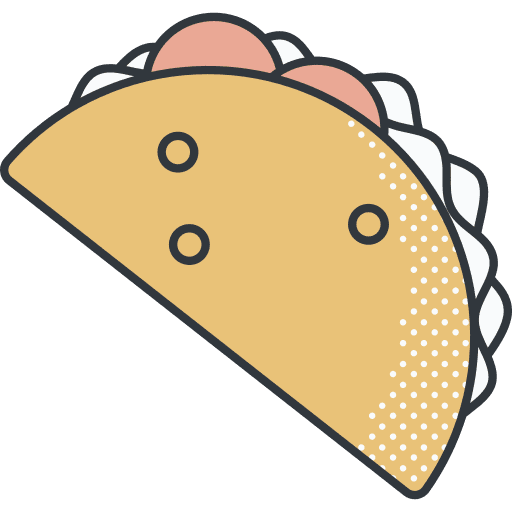 Shawarma food and restaurant fast food nutrition icon