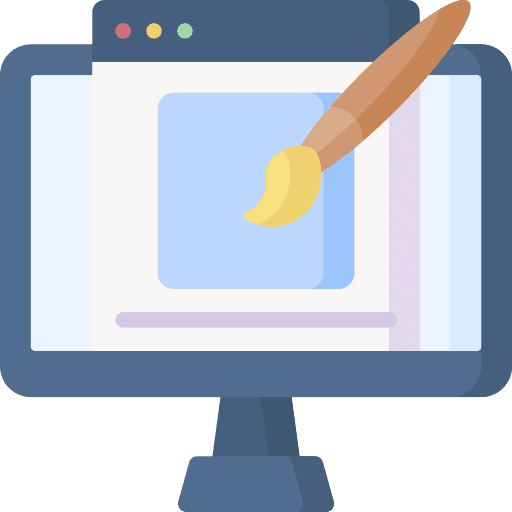 Design online learning distance education online course icon