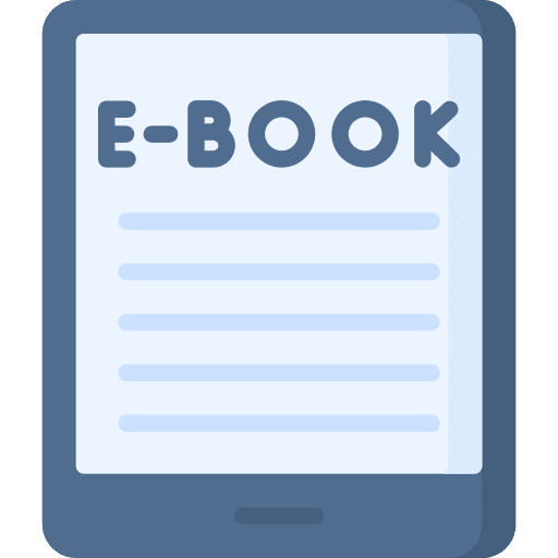 Ebook reading ebook elearning icon