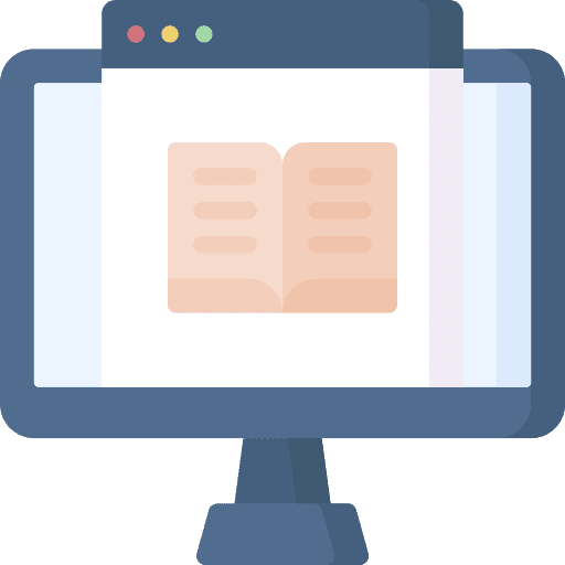 Online learning elearning education study icon