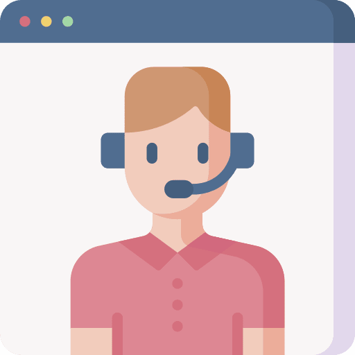 Teacher laptop headset headphone icon