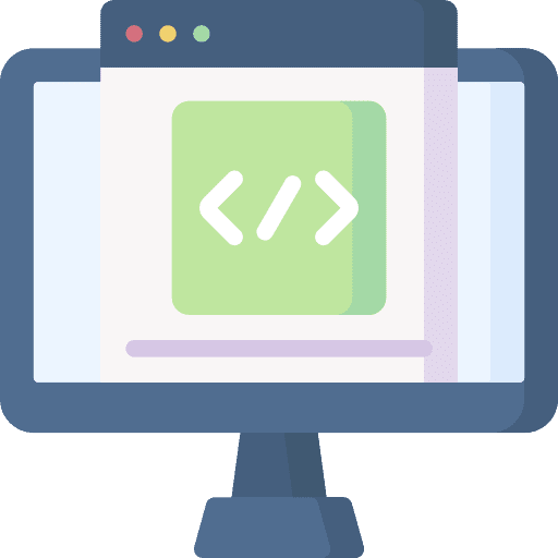 Coding coding online course computer icon