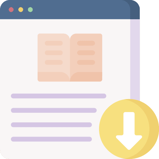 Download bookmark downloading study icon