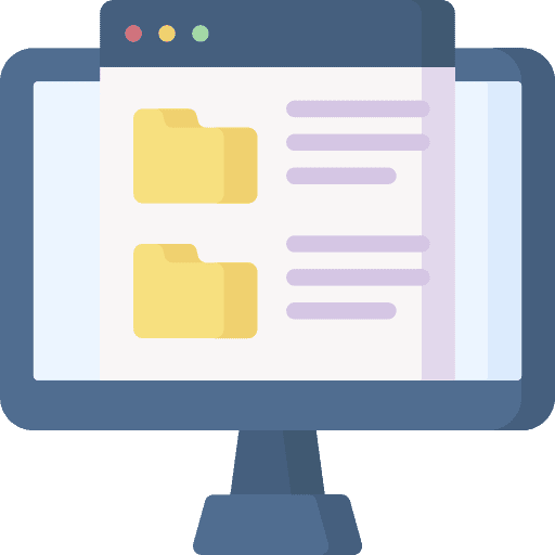 Files office material files and folders file storage icon