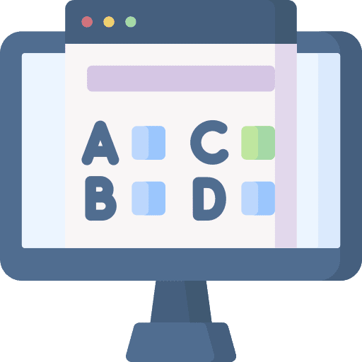 Online test check mark check online icon