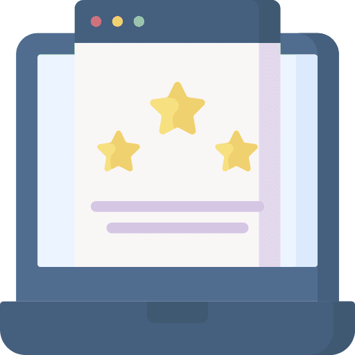 Rating education popular online icon