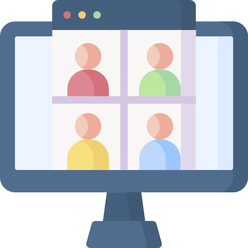 Video conference video call conference communications icon