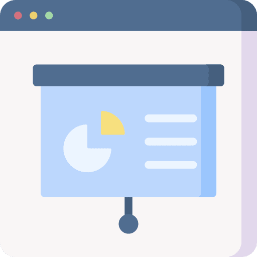 Presentation school presentation online class icon