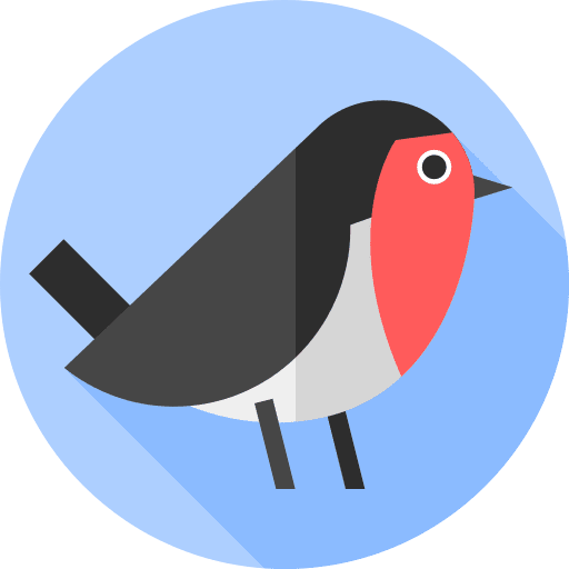 American robin ornithology animals bird icon